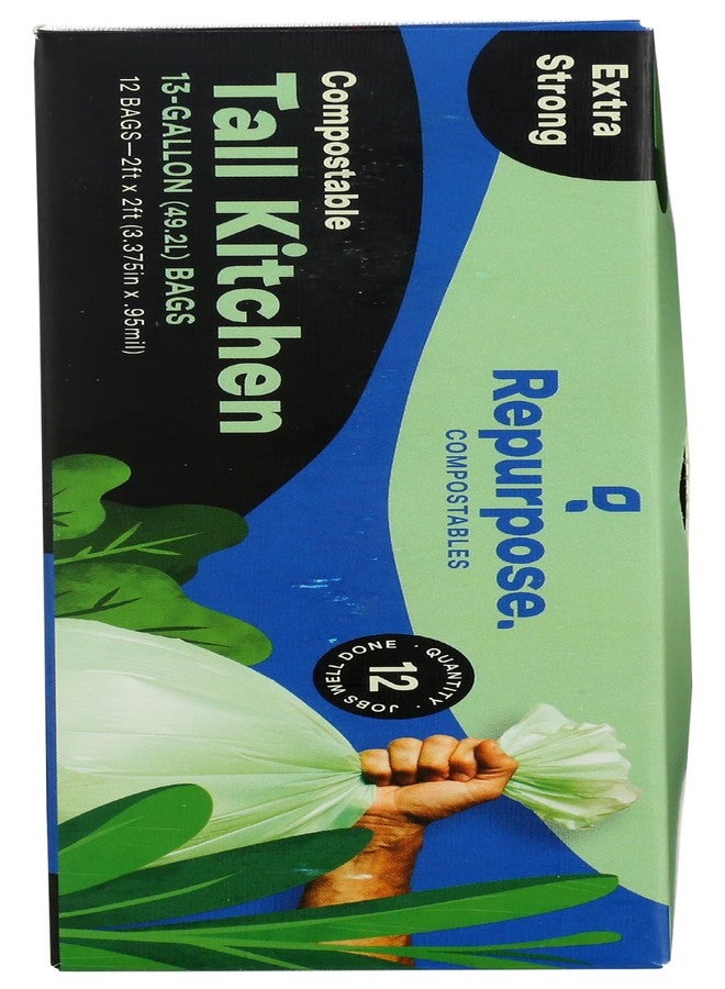 Repurpose Compostables Repurpose, Compostable Kitchen Trash Bag, 12 Count - Image 2